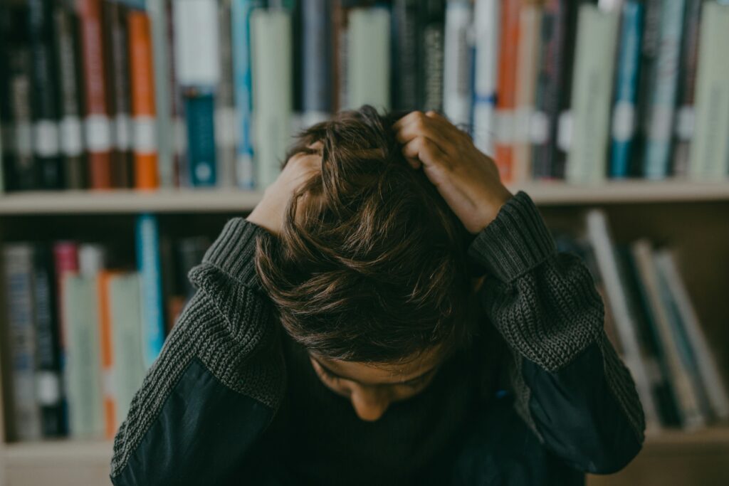 Frustrated student