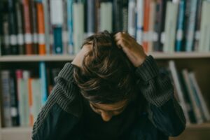 Frustrated student