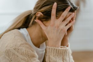 devastated woman